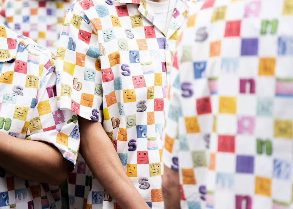 nabiis x Anye Tang Presented by OPALS / CHECKERBOARD HAWAIIAN SHIRT